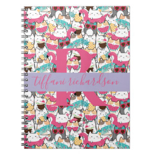 Kawaii Summer Niedlich Kitty Cats Notizblock