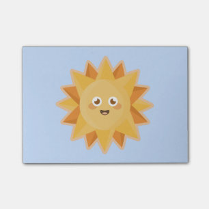 Kawaii Sun Post-it Klebezettel