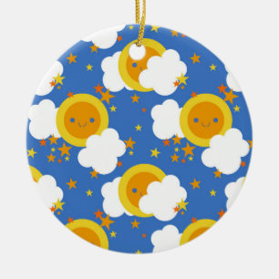 Kawaii Sunshine Keramik Ornament
