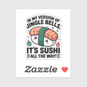 Kawaii Sushi auf ganzer Linie Aufkleber