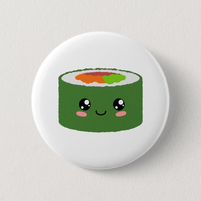 Kawaii Sushi Button (Vorderseite)