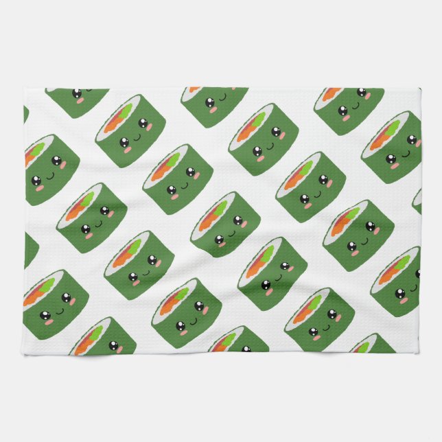 Kawaii Sushi Geschirrtuch (Horizontal)