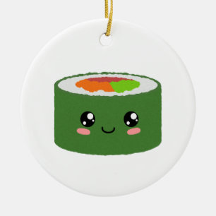 Kawaii Sushi Keramik Ornament