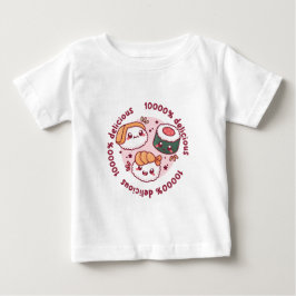 Kawaii Sushi mit lustigen Zitaten für schwarzen Li Baby T-shirt