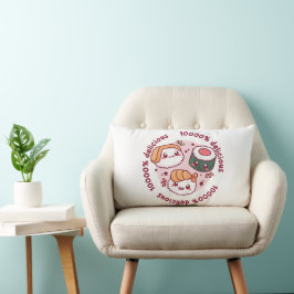 Kawaii Sushi mit lustigen Zitaten für schwarzen Li Lendenkissen