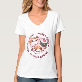 Kawaii Sushi mit lustigen Zitaten für schwarzen Li T-Shirt