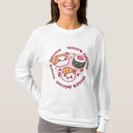 Kawaii Sushi mit lustigen Zitaten für schwarzen Li T-Shirt