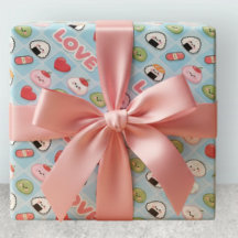 Kawaii Sushi Mochi Food LOVE Muster