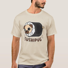 Kawaii Sushi Mops Mashup Funny Dog Lover Geschenk T-Shirt