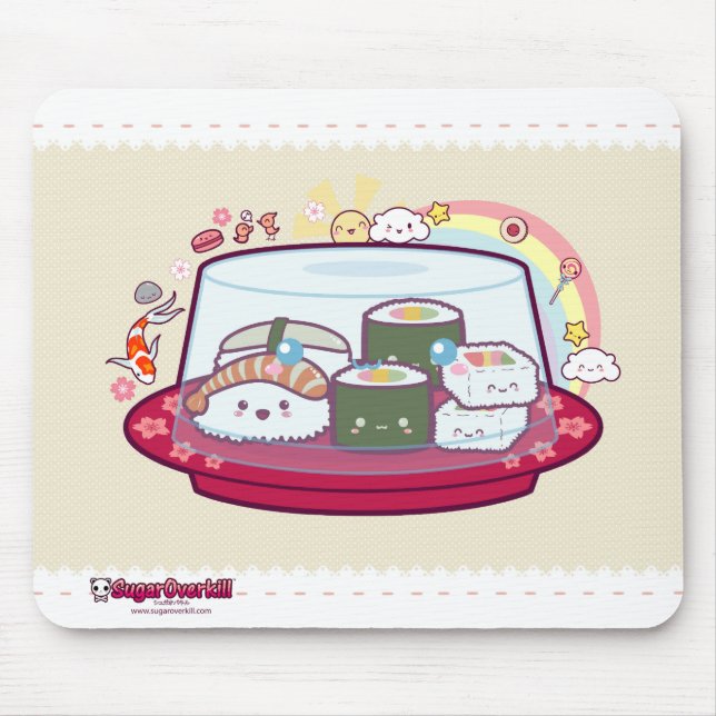 Kawaii Sushi Mousepad (Vorne)