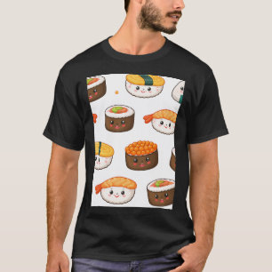Kawaii Sushi Muster T-Shirt