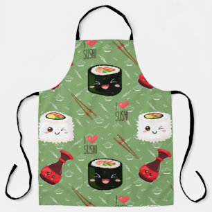 Kawaii Sushi Pattern Schürze