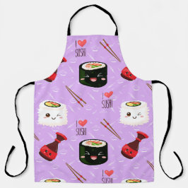 Kawaii Sushi Pattern Schürze