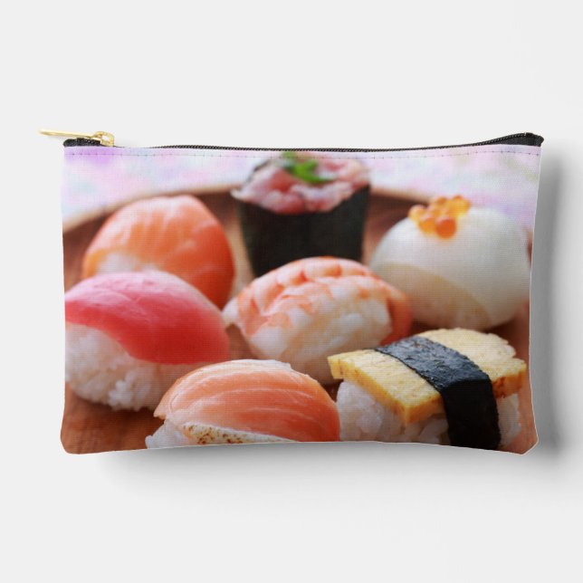Kawaii Sushi Pouch – Sweet Nigiri Delight Zubehörtasche (Vorderseite)