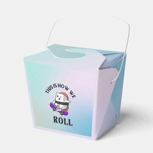 Kawaii Sushi Reiteboard Geschenkschachtel (Vorderseite)