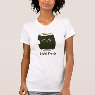 Kawaii Sushi-Rolle "Sushi-Freak " T-Shirt