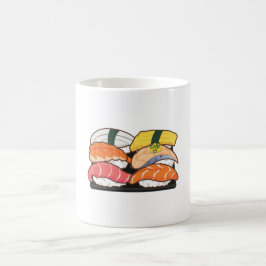Kawaii Sushi Set - Thunfisch-Lachs-Garnelen Kaffeetasse