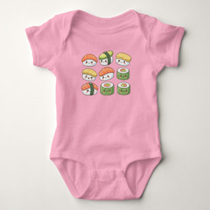 Kawaii Sushi Squad Baby Strampler