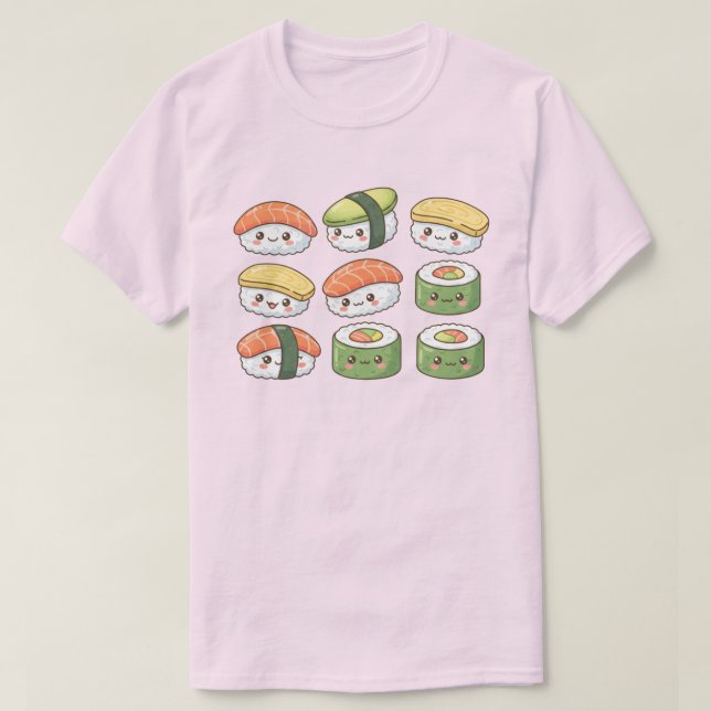 Kawaii Sushi Squad T-Shirt (Design vorne)