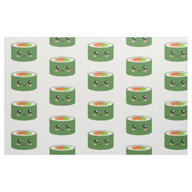 Kawaii Sushi Stoff (Fat Quarter (45,7 x 55,9 cm))