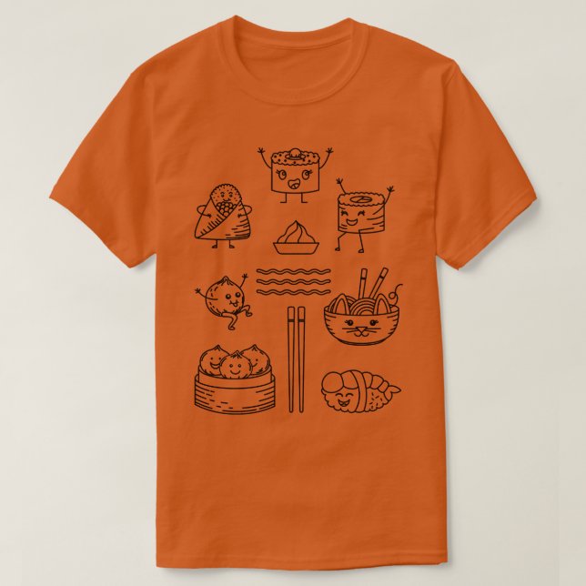 Kawaii Sushi T-Shirt (Design vorne)