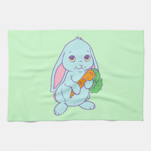 Kawaii Süße Cartoon-Häschen-Kaninchen-Karotte Handtuch