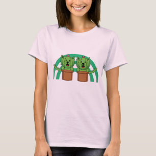 Kawaii süße Katze Kaktus Pflanze Haustier T-Shirt