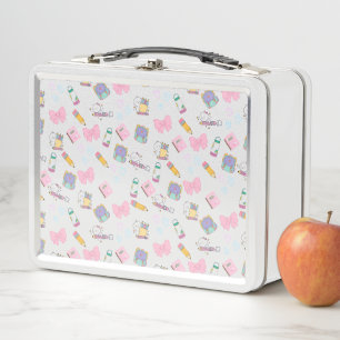 Kawaii Süße Katzen & Pastell-Stationery-Lunchbox Metall Brotdose
