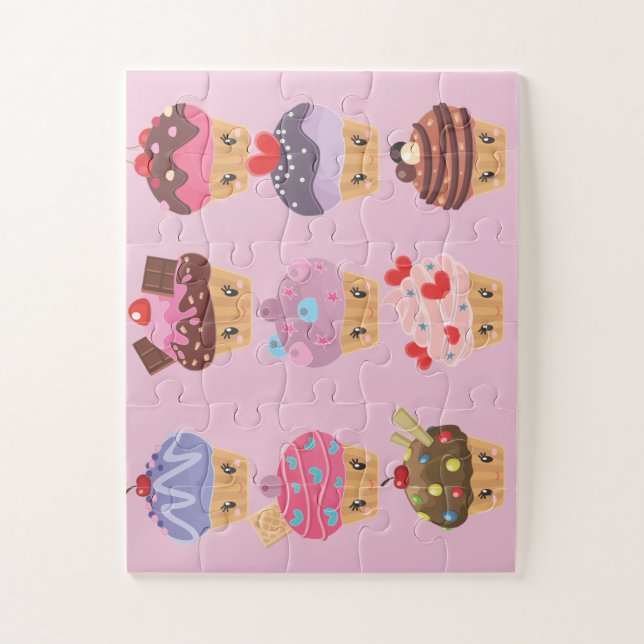 Kawaii süße Leckerei-Süsse-kleine Kuchen (Vertikal)