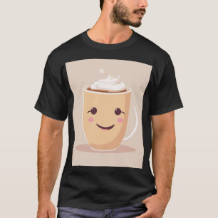 Kawaii süße Mo Liebhaber Kaffee Barista Latte Tass T-Shirt