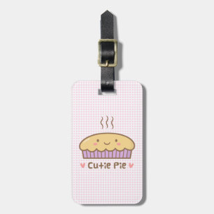 Kawaii Süsse Pie Doodle für sie Gepäckanhänger