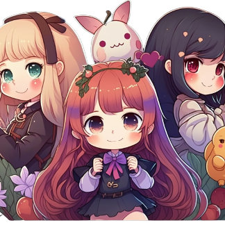 Kawaii Süssen: Adorable Anime T - Shirt für Kinder