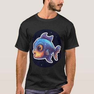 Kawaii Süßer Fisch Gute Nacht T-Shirt