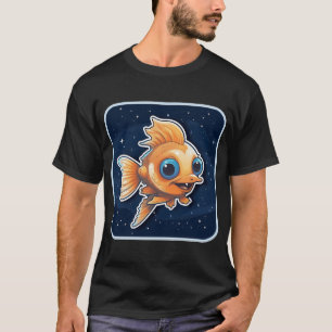 Kawaii Süßer Fisch Gute Nacht T-Shirt