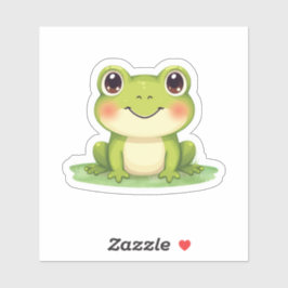Kawaii Süßer Frosch Aufkleber