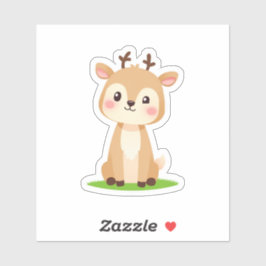 Kawaii Süßer Hirsch Aufkleber