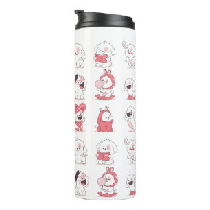 kawaii süßer Hund Design Thermosbecher