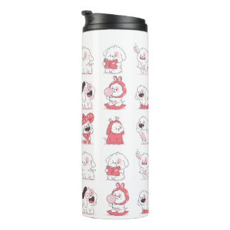kawaii süßer Hund Design Thermosbecher