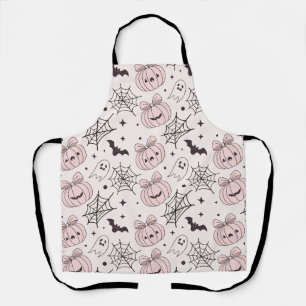 Kawaii Süßer Rosa Gruseliger Halloween-Muster Schürze