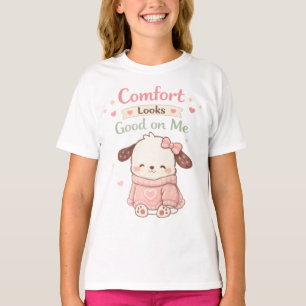 Kawaii Süßer Welpe Hund Komfort Sieht Gut Aus Bei T-Shirt