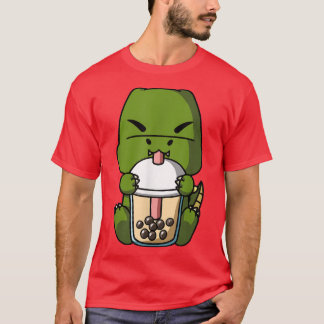 Kawaii T-Rex Dinosaur Boba Milk Tea Bubble Tee Ani