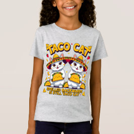 Kawaii Taco Cat Palindrome Fiesta Kunst, Dichtung  T-Shirt