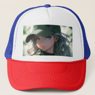 Kawaii-Tarnkleidung-Militärjäger-Drill-Anime-Mädch Truckerkappe