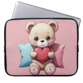 Kawaii Teddy Bear Laptopschutzhülle