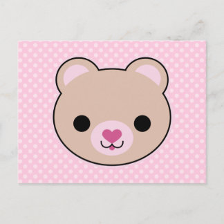 Kawaii Teddy Bear Niedlich Postcard Postkarte