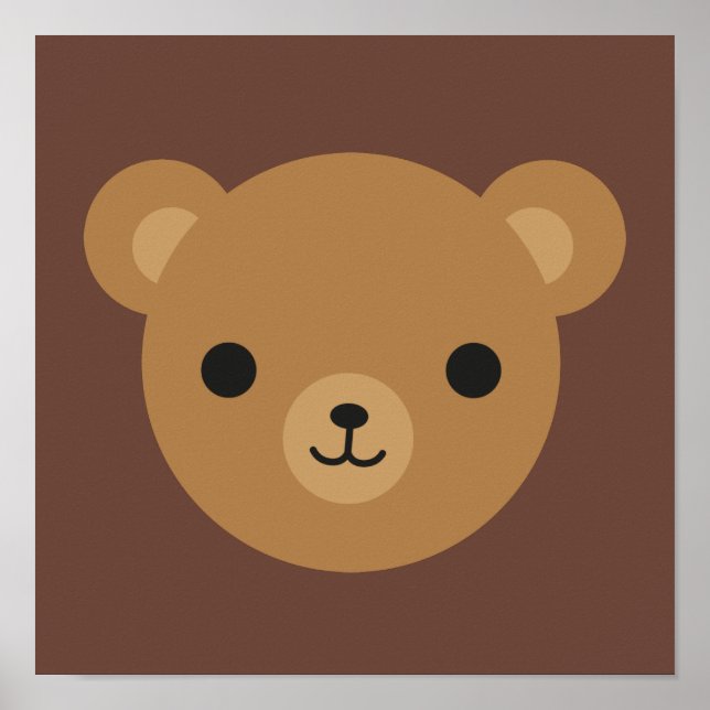 Kawaii Teddy Bear Poster (Vorne)