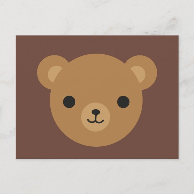 Kawaii Teddy Bear Postkarte (Vorderseite)