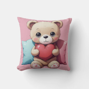 Kawaii Teddy Bear Throw Klolow Kissen