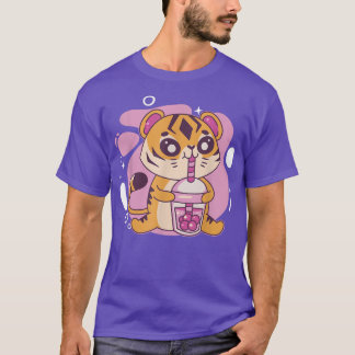 Kawaii Tiger Boba Tea Bubble Tee Anime Kawaii Neko