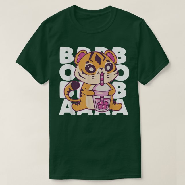 Kawaii Tiger Boba Tea Bubble Tee Anime Kawaii Neko (Design vorne)